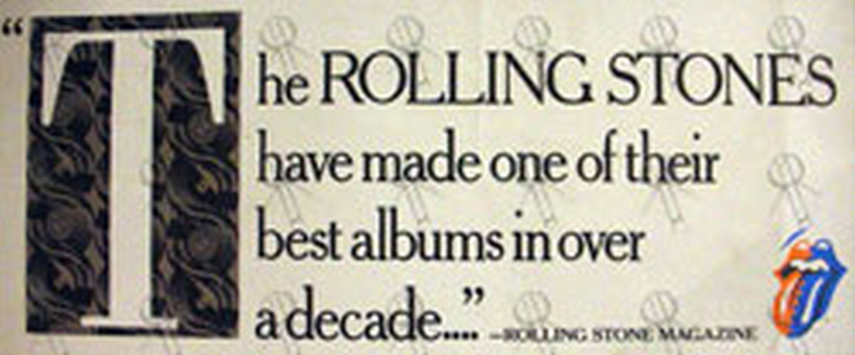 ROLLING STONES - 'Album Of The Decade' Banner Style Poster - 1
