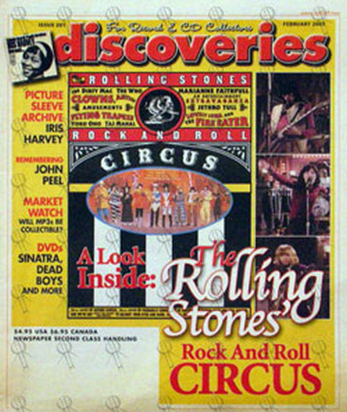 ROLLING STONES - 'Discoveries' - Febuary 2005 - The Rolling Stones Circus On Front Cover - 1