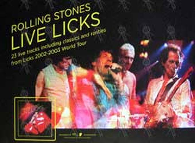 ROLLING STONES - 'Live Licks' Full Band Image Album Poster - 1