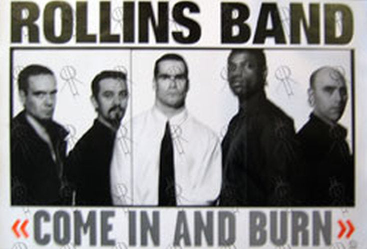 ROLLINS BAND - &#39;Come In And Burn&#39; Album Poster - 1
