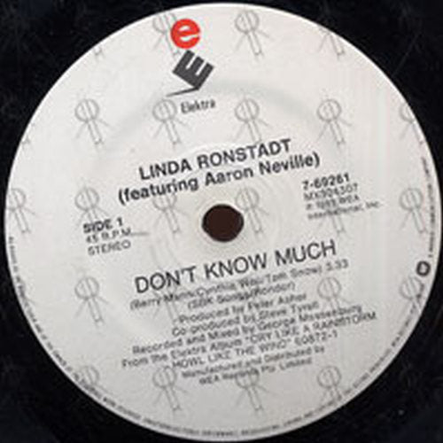 RONSTADT-- LINDA - Don&#39;t Know Much (Featuring Aaron Neville) - 2