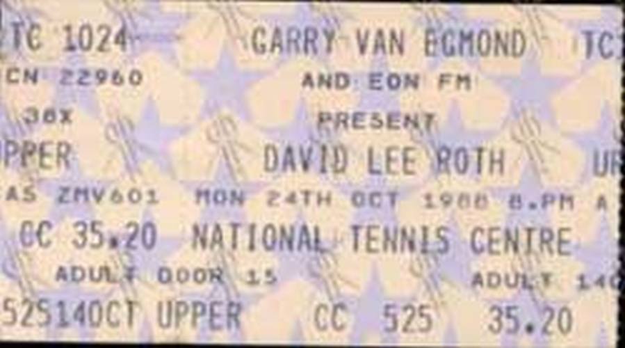 ROTH-- DAVID LEE - National Tennis Centre