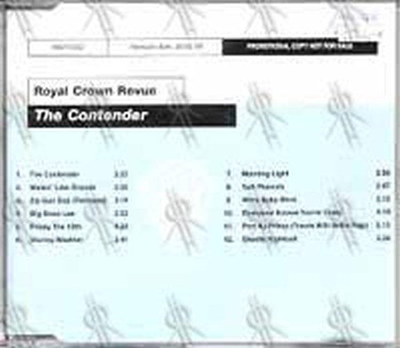 ROYAL CROWN REVUE - The Contender - 1