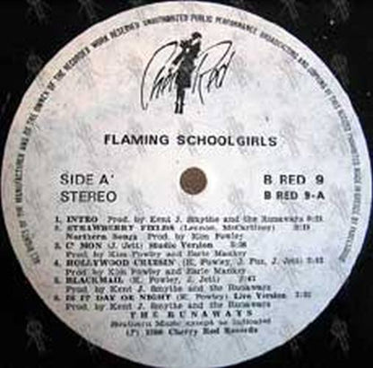RUNAWAYS with CHERIE CURRIE-- THE - Flaming School Girls - 3