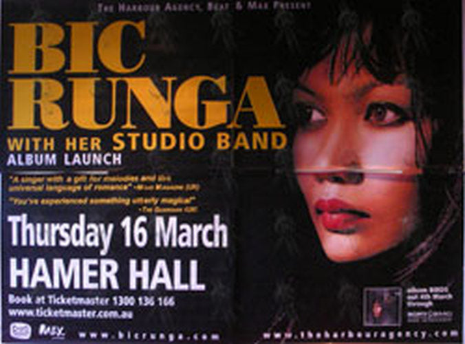 RUNGA-- BIC - Hamer Hall