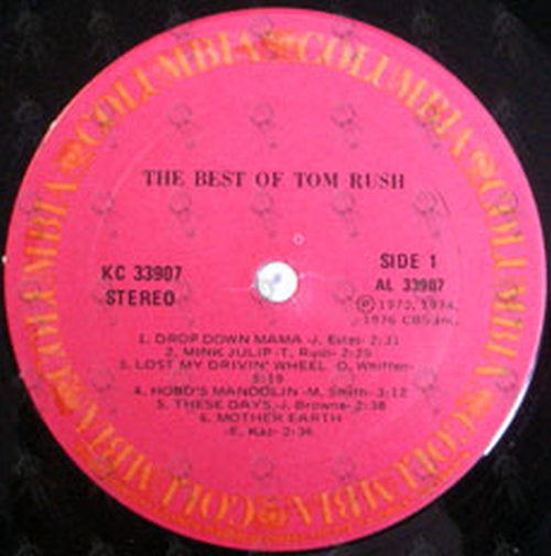RUSH-- TOM - The Best Of Tom Rush - 3