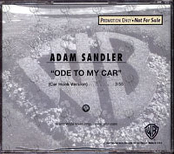 SANDLER-- ADAM - Ode To My Car - 2