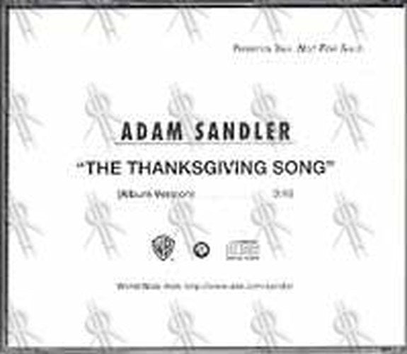 SANDLER-- ADAM - The Thanksgiving Song - 2