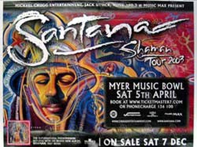 SANTANA - &#39;Shaman Tour 2003&#39; Show Poster - 1