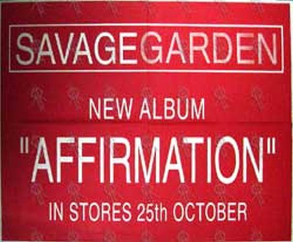 SAVAGE GARDEN - &#39;Affirmation&#39; Album Poster - 1