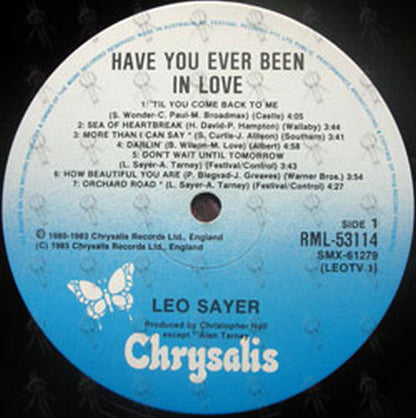 SAYER-- LEO - Have You Ever Been In Love - 3