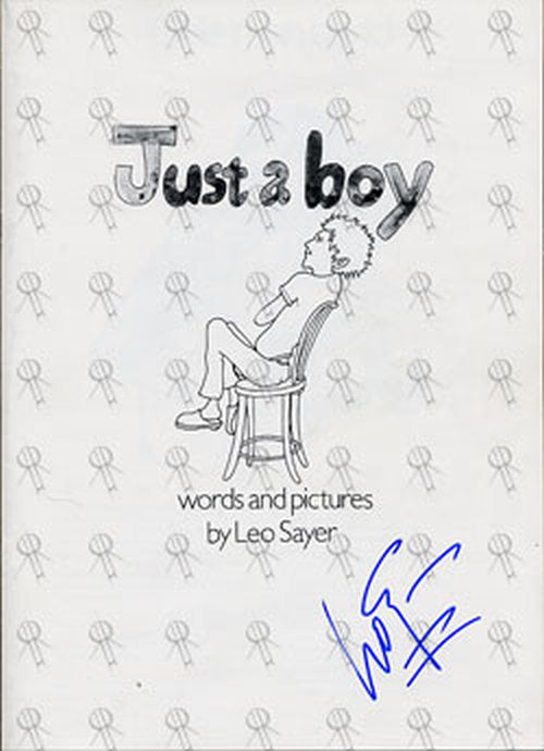SAYER-- LEO - &#39;Just A Boy&#39; Lyric Booklet - 1