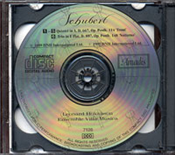 SCHUBERT - 'Trout' Quintet & String Quartets - 4
