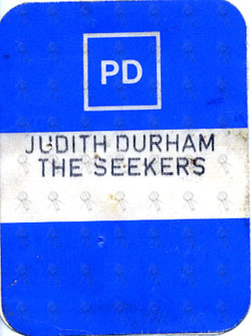 SEEKERS-- THE - Unused 'PD' Cloth Sticker Pass - 1