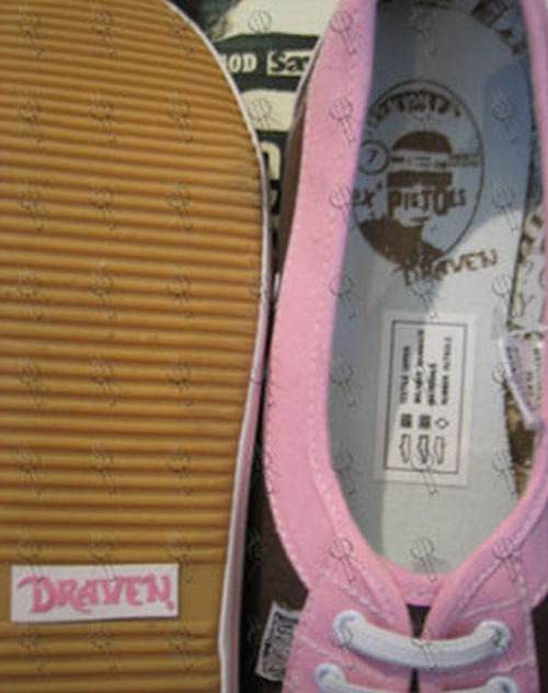 SEX PISTOLS - Pink & Brown '3 Eyelet' Flats Girls' Shoes - 2