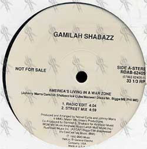 SHABAZZ-- GAMILAH - America's Living In A War Zone - 2