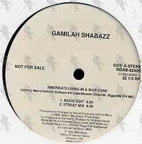 SHABAZZ-- GAMILAH - America&#39;s Living In A War Zone - 2