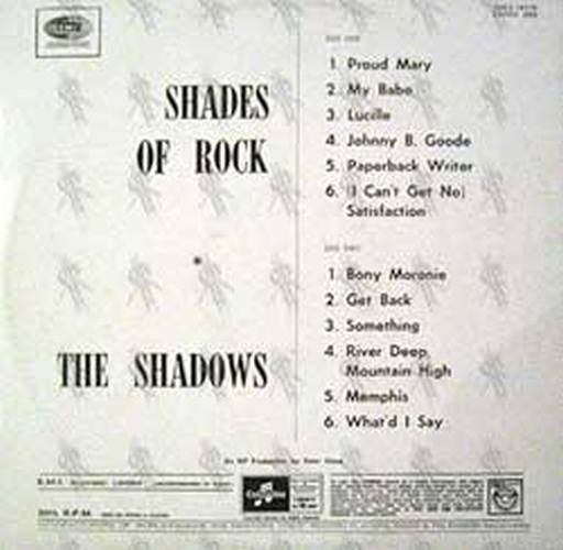 SHADOWS-- THE - Shades Of Rock - 2