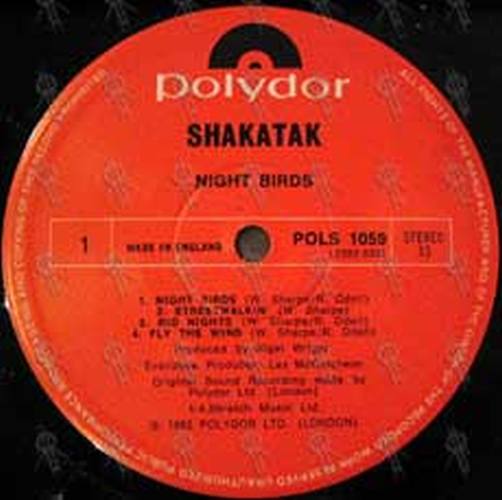 SHAKATAK - Night Birds - 3