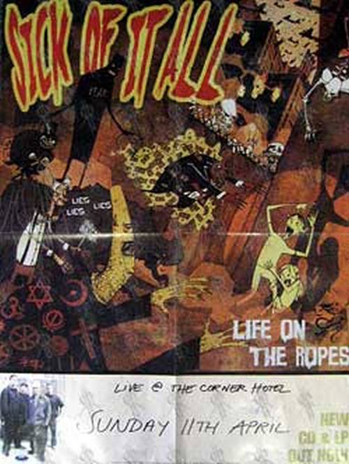 SICK OF IT ALL - &#39;Life On The Ropes&#39; Gig Poster - 1