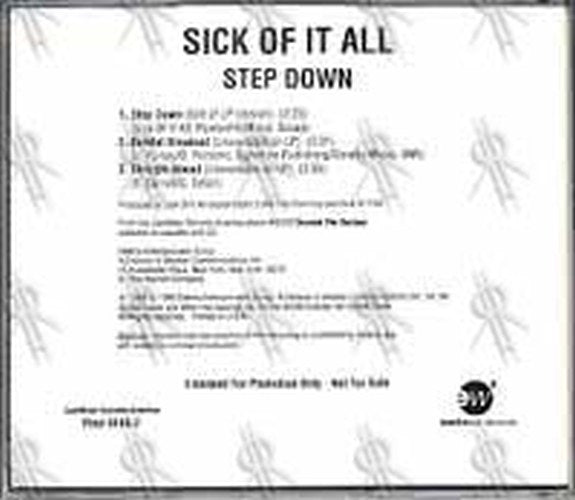 SICK OF IT ALL - Step Down - 2