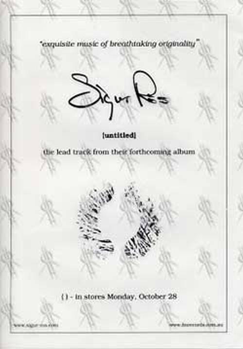 SIGUR ROS - &#39;( )&#39; Flyer - 1