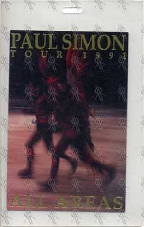 SIMON-- PAUL - 1991 Tour All Areas Laminate - 1