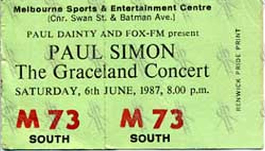 SIMON-- PAUL - Graceland Concert