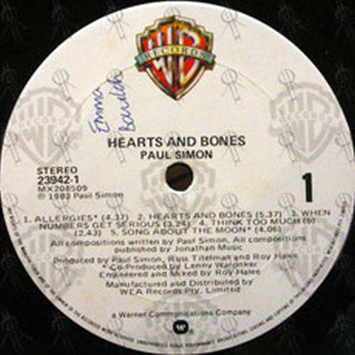 SIMON-- PAUL - Hearts And Bones - 3