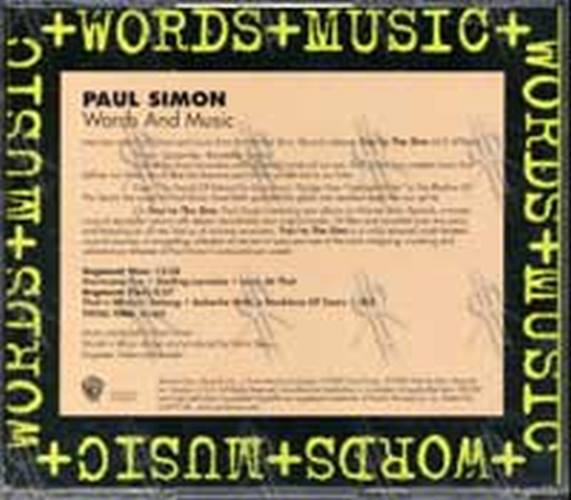 SIMON-- PAUL - Words And Music - 2