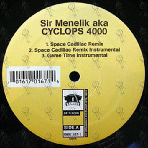 SIR MENELIK AKA CYCLOPS 4000 - Space Cadillac Remix (featuring Kool Kieth) - 3