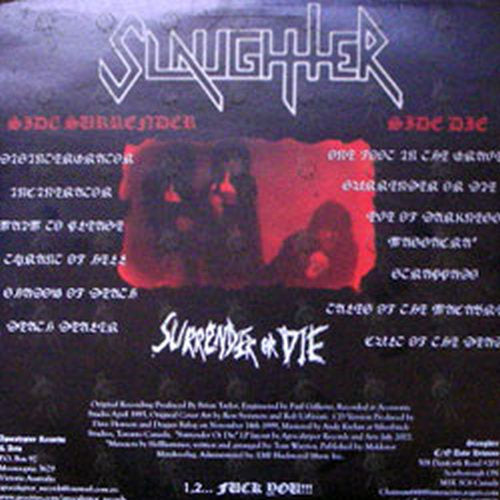 SLAUGHTER - Surrender Or Die - 2