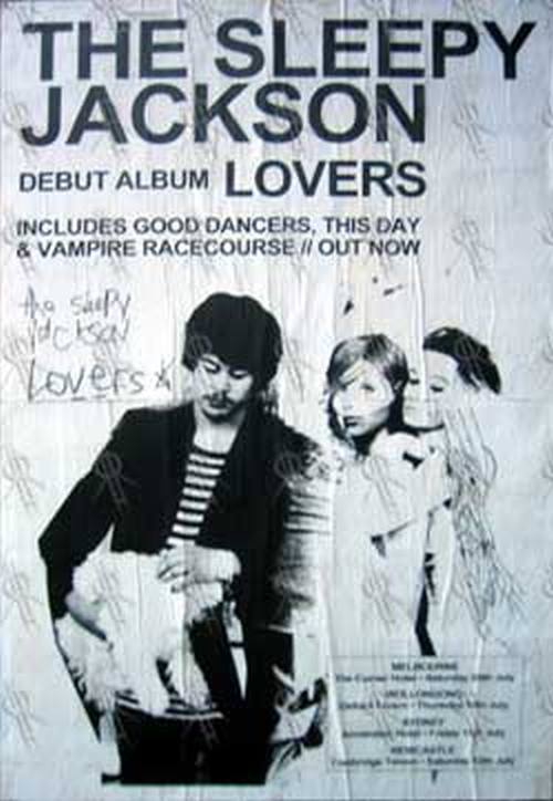 SLEEPY JACKSON-- THE - &#39;Lovers&#39; Album/Australian 2003 Tour Poster - 1