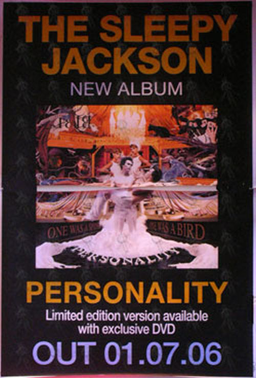 SLEEPY JACKSON-- THE - &#39;Personality&#39; Album Promo Poster - 1