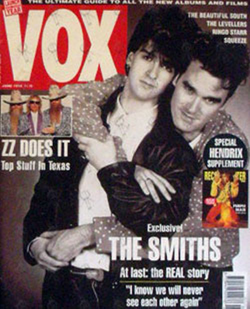 SMITHS-- THE - &#39;Vox&#39; June 1992 - The Smiths On Front Cover - 1