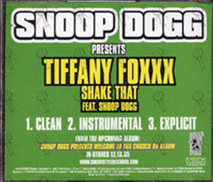 SNOOP DOGG|TIFFANY FOXXX - Shake That (featuring Snoop Dogg) - 2
