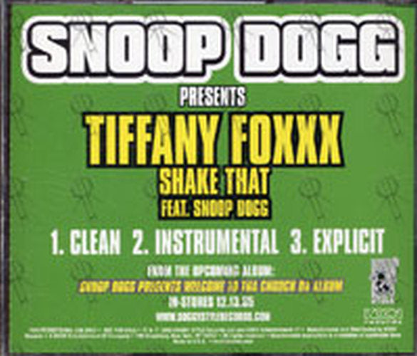 SNOOP DOGG|TIFFANY FOXXX - Shake That (featuring Snoop Dogg) - 2