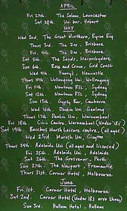 SOMETHING FOR KATE - Mythology 2001 Tour - 2