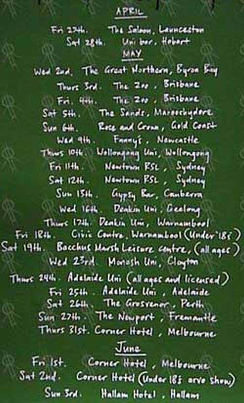 SOMETHING FOR KATE - Mythology 2001 Tour - 2