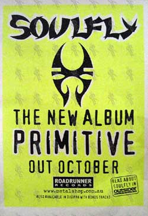 SOULFLY - &#39;Primitive&#39; Album Poster - 1
