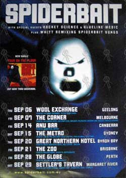 SPIDERBAIT - 'Four On The Floor' Australian Tour Poster - 1