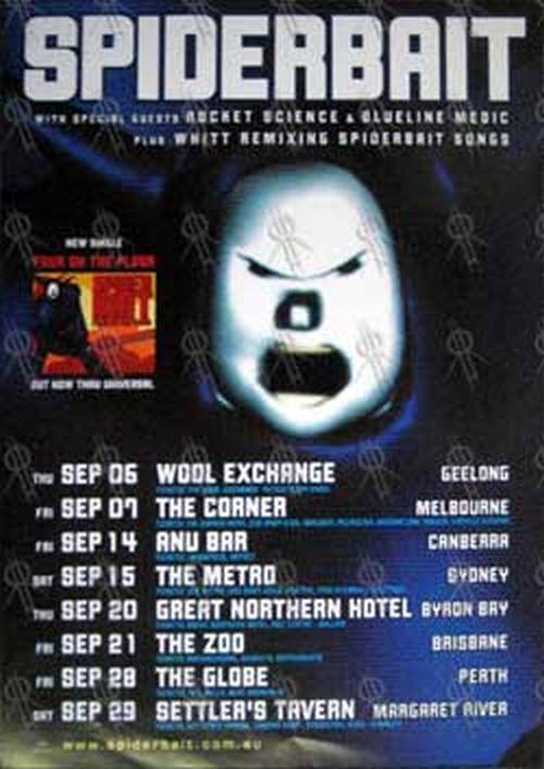 SPIDERBAIT - 'Four On The Floor' Australian Tour Poster - 1