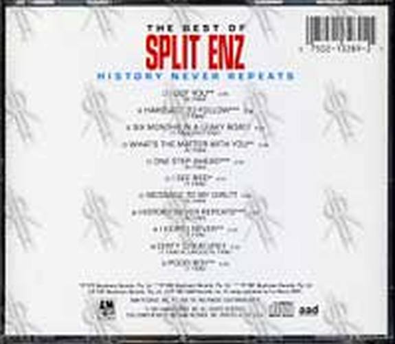 SPLIT ENZ - History Never Repeats: The Best Of Split Enz - 2