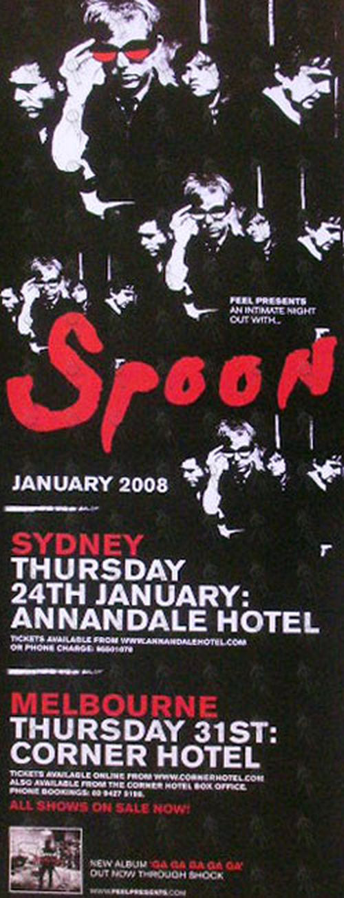 SPOON - 2008 Australian Tour Pole Poster - 1