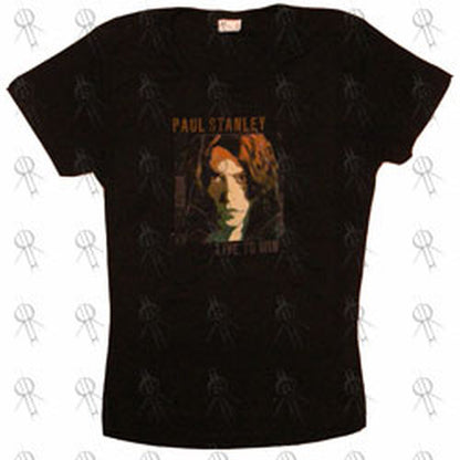 STANLEY-- PAUL - Black 'Live To Win' Girls T-Shirt - 1