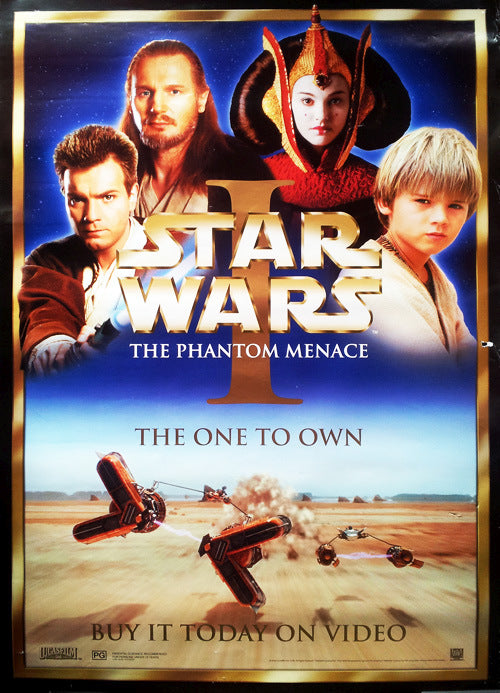 STAR WARS - The Phantom Menace Video Release Promo Poster - 1