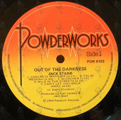 STARR-- JACK - Out Of The Darkness - 3