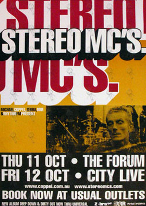STEREO MC&#39;S - 2001 Australian Tour Poster - 1