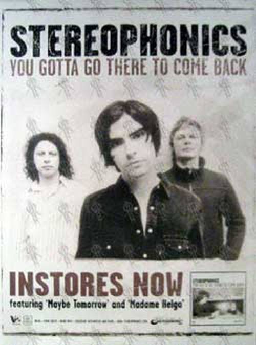 STEREOPHONICS - 'You Gotta Go There To Come Back' Album Poster - 1