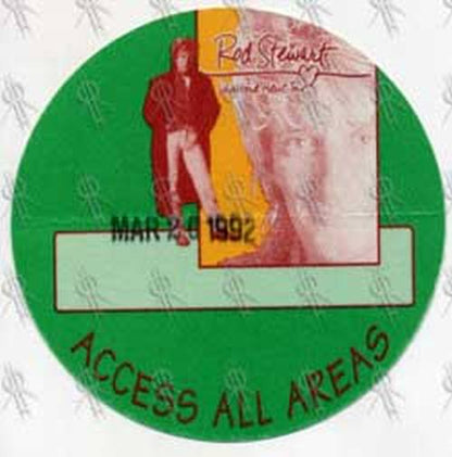 STEWART-- ROD - 'Vagabond Heart' Tour Access All Areas Pass - 2
